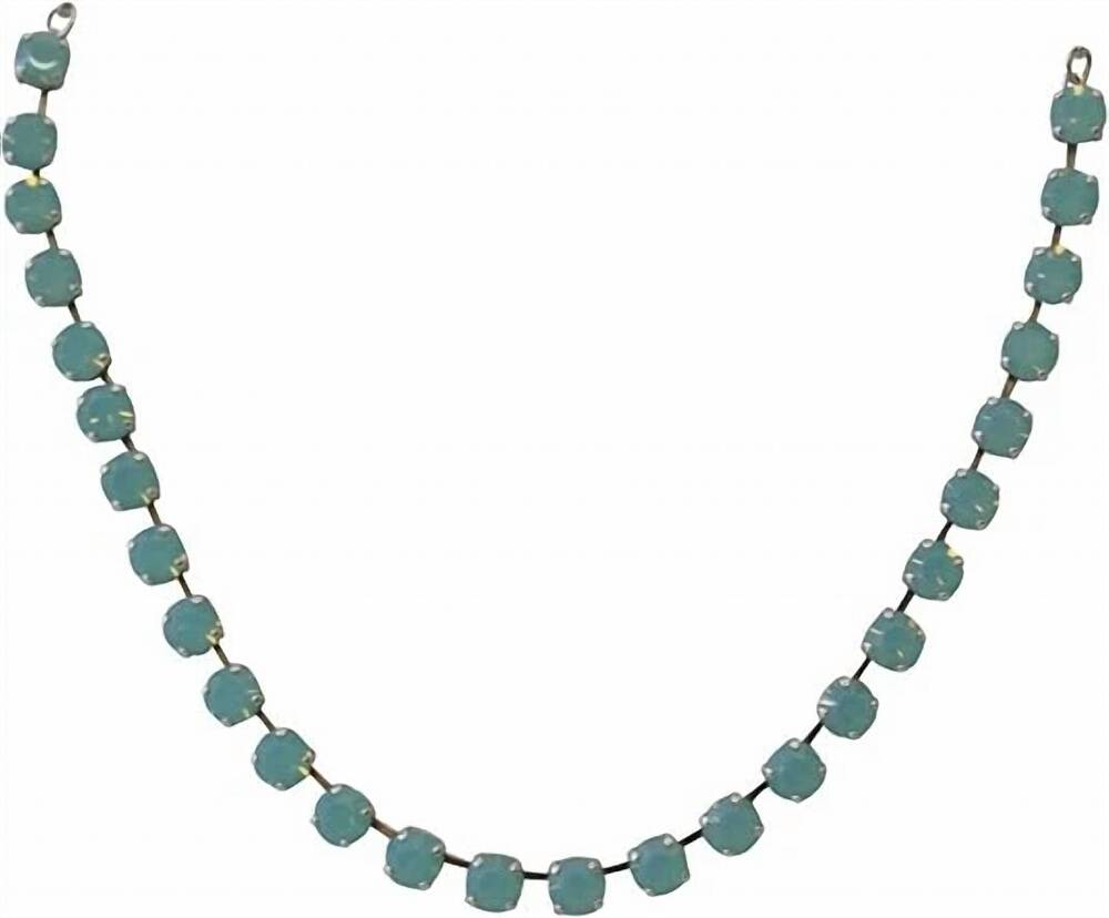 NEW MARIANA women's tennis style crystal necklace in pacific opal